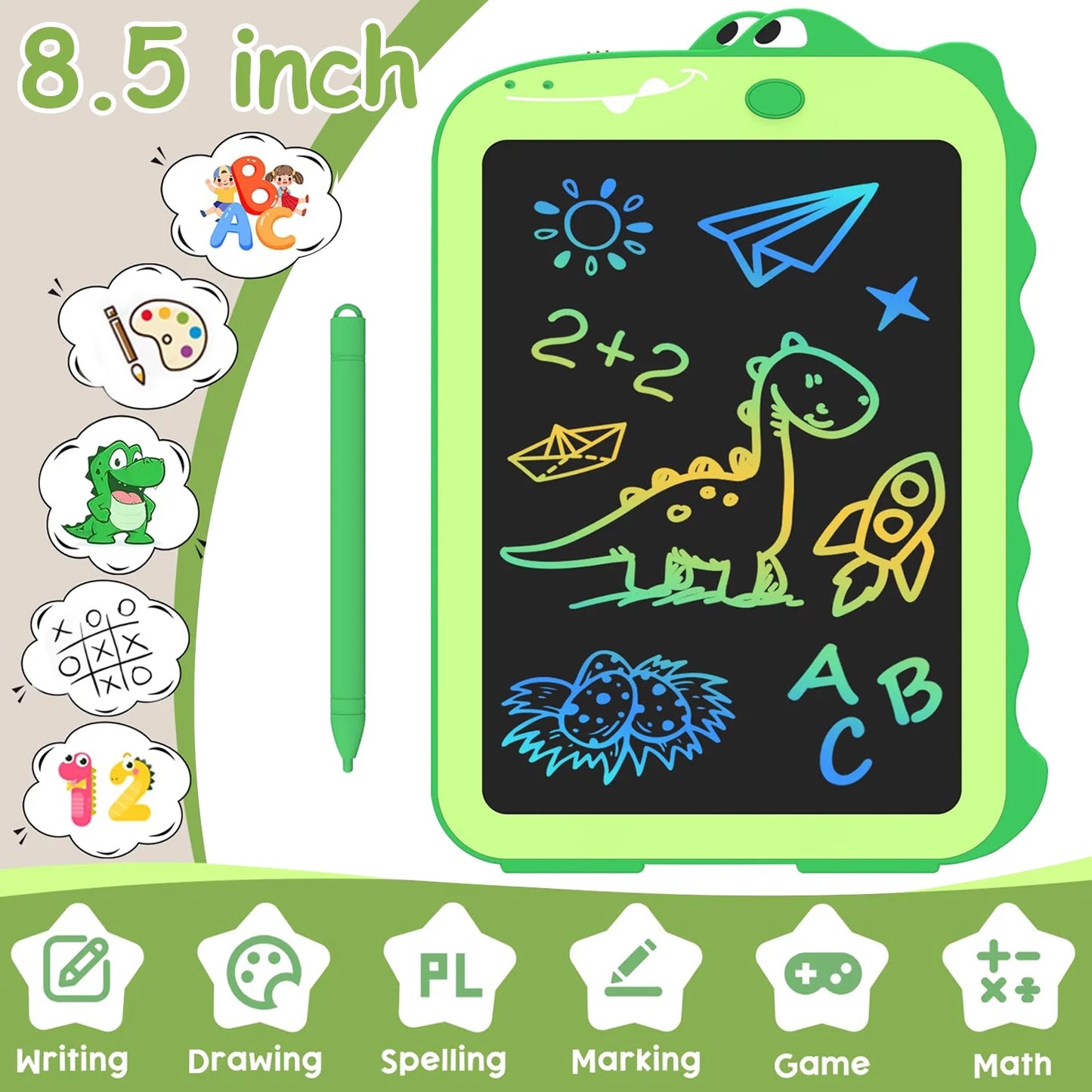 LCD Writing Tablet for Kids for Toddlers Electronic Learning Systems