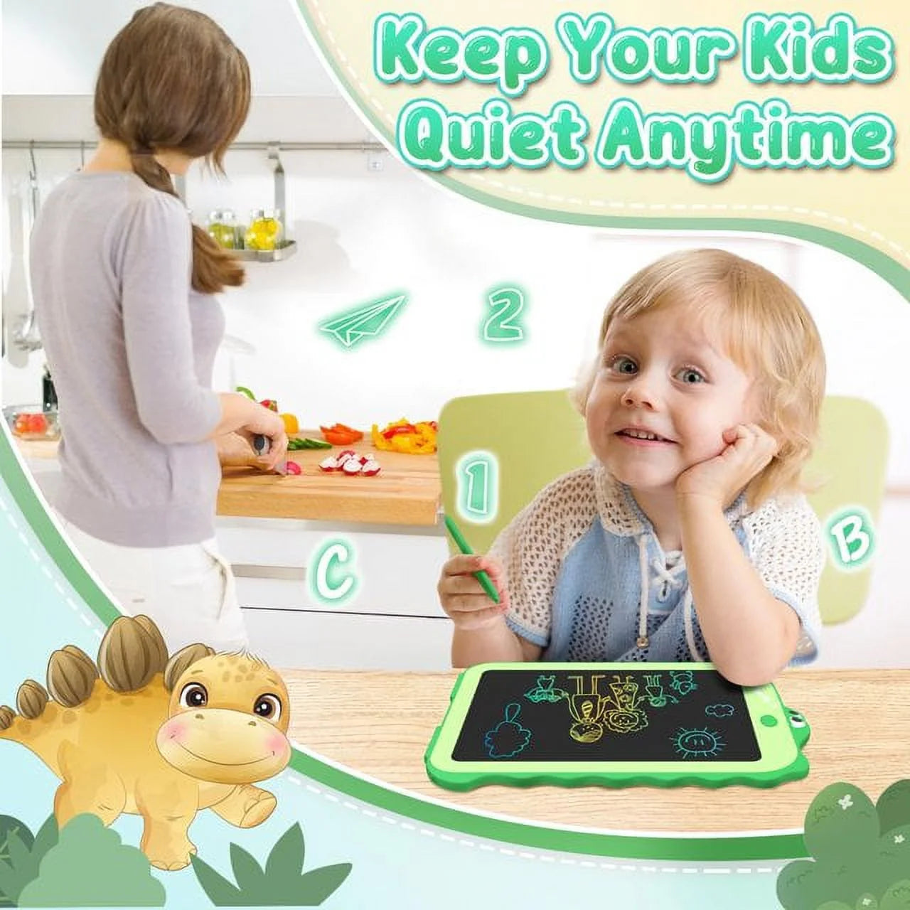 LCD Writing Tablet for Kids for Toddlers Electronic Learning Systems