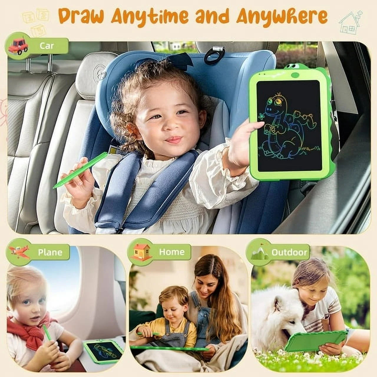 LCD Writing Tablet for Kids for Toddlers Electronic Learning Systems