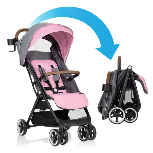 GOLD Otto Self-Folding Lightweight Travel Stroller (Opal Pink)