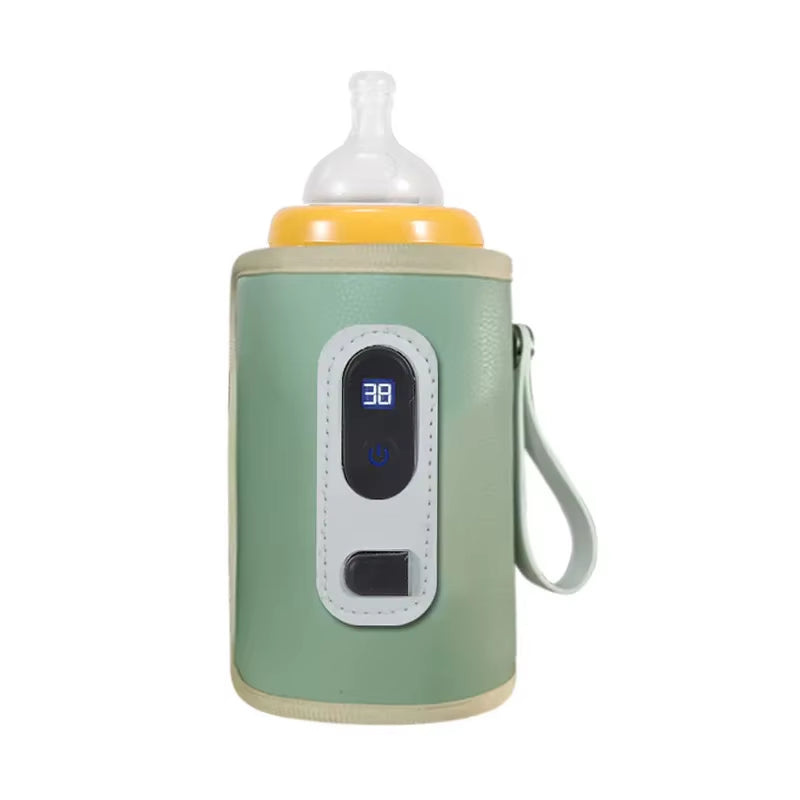 Portable Baby Milk Warmer Guardian Travel Digital Display Nursing Bottle USB Baby Bottle Hot Bag Universal Heater