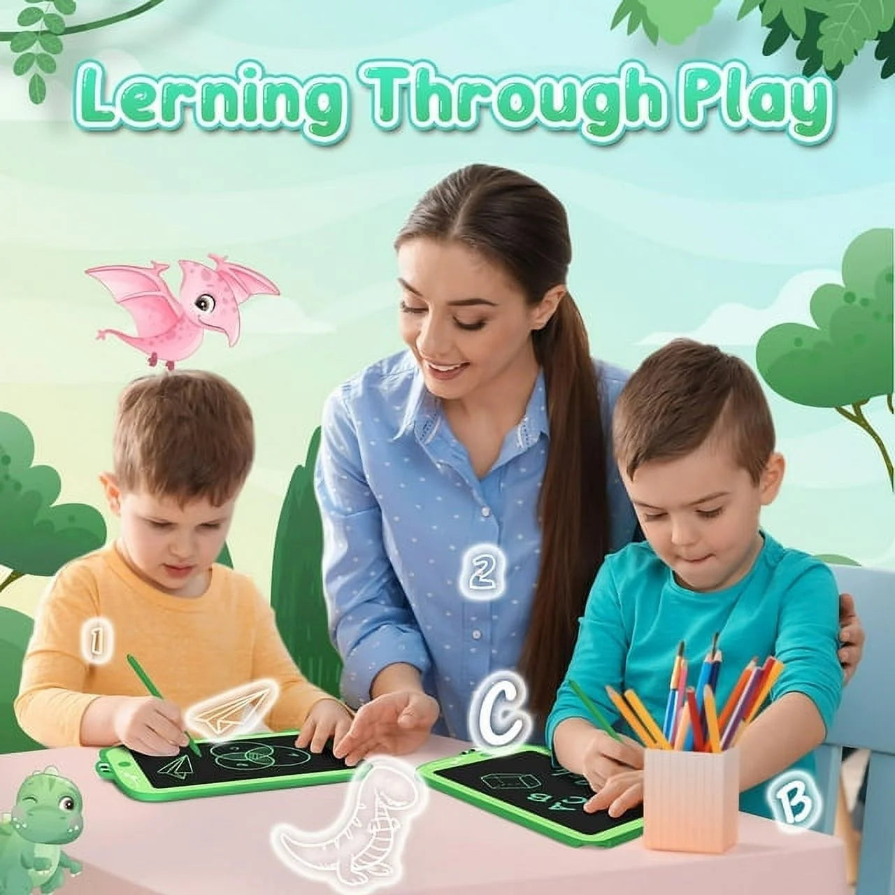 LCD Writing Tablet for Kids for Toddlers Electronic Learning Systems