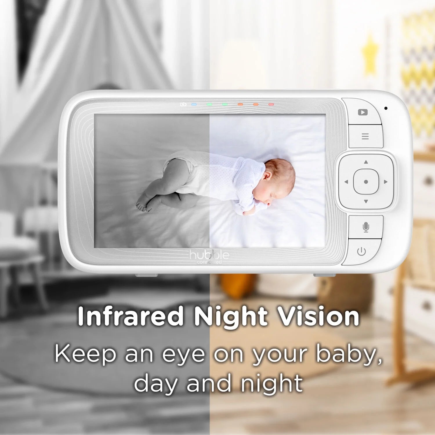 Nursery Pal Dual Vision Smart Wi-Fi Enabled Baby Monitor with 5" Parent Unit Viewer